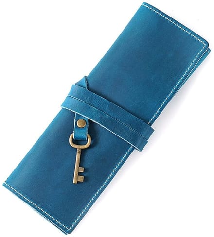 Dailygoods- Pencil Roll Handgemaakt - Lederen Organizer - Potlood