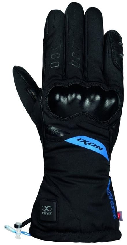 Ixon Verwarmde motorhandschoenen - It-yuga - Zwart/Blauw - M
