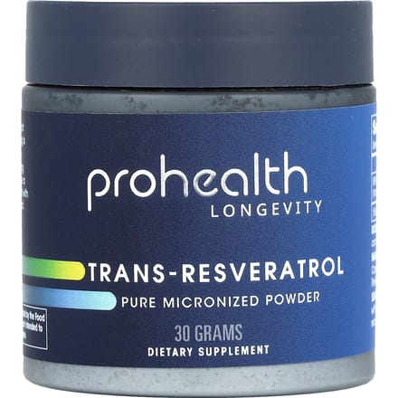 ProHealth Longevity, Trans-Resvératrol, Poudre Micronisée Pure, 30 g