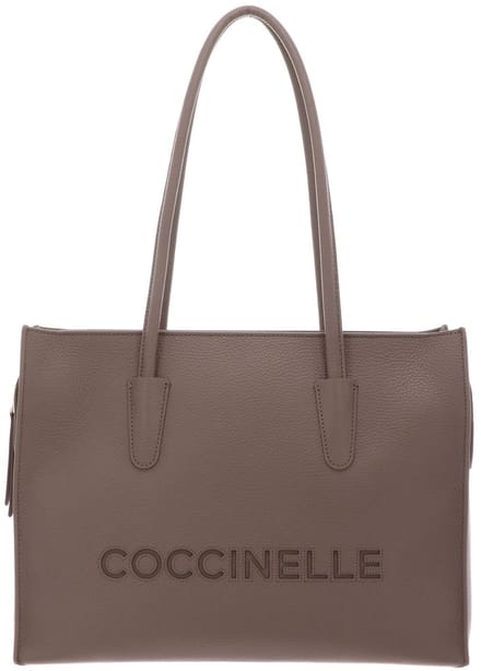 COCCINELLE Leren handtas Myrtha26 Handbag Grained Leather Warm Taupe