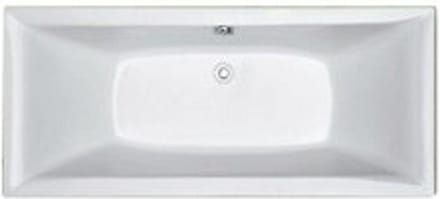 Plieger Corfu duobad 180x80cm acryl 48cm extra diep met poten wit