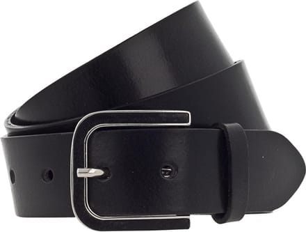 Vanzetti Leren Riem 35mm Leather Belt W85 Black Zwart