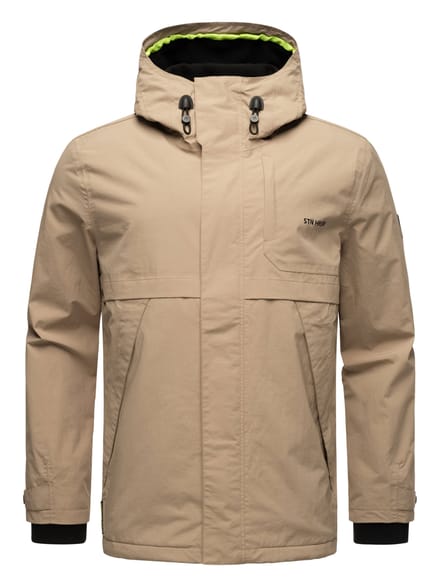 Stone Harbour lichte herenjas Zanjaar met fleecevoering en 2-weg ritssluiting
