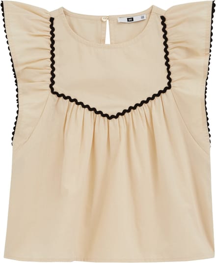 WE Fashion Meisjes top met contrast