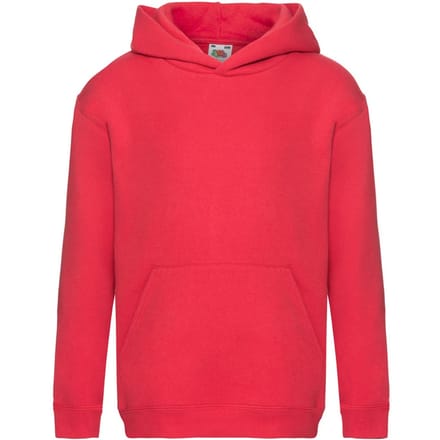 Fruit of the Loom Sweatshirt met capuchon voor kinderen/Kinderen (Rood)