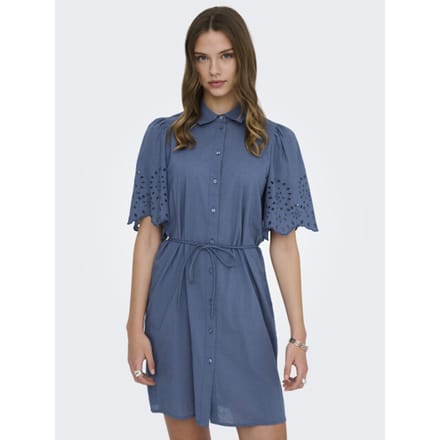 ONLY - ONLHASKEL 2/4 SHORT EMB BELT DRESS WVN - Meisjes - Mini jurken