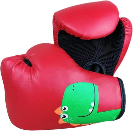 Jeugd Bokshandschoenen - Training Handschoenen - Sport Training - Ademend Mesh - 3-8 Jaar - Rood