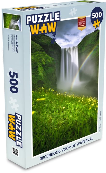 Puzzel Regenboog - Waterval - Natuur - Legpuzzel - Puzzel 500 stukjes