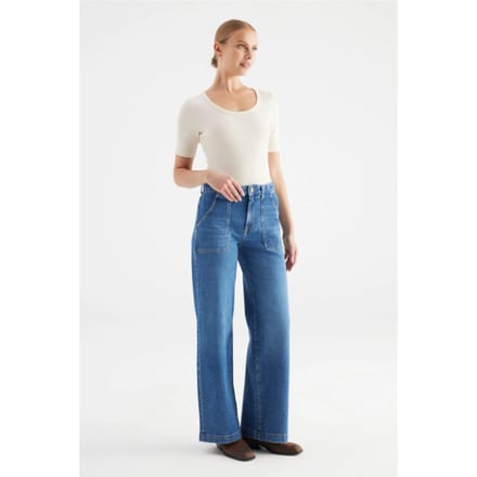 Cup of Joe Lulu wide leg jeans medium blue