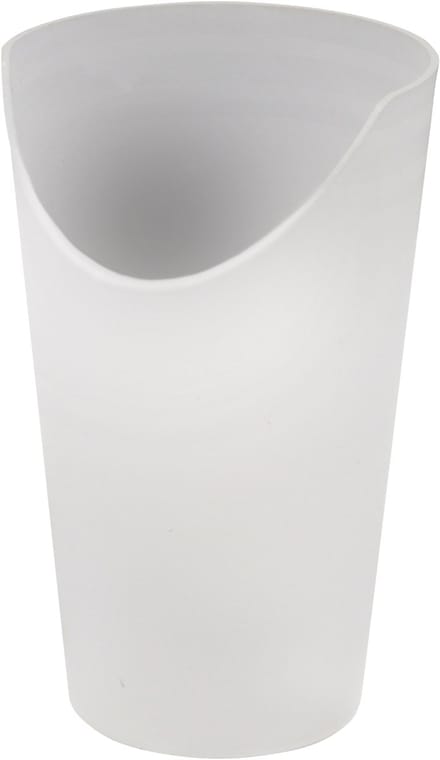 Beker met neus uitsparing - Transparant