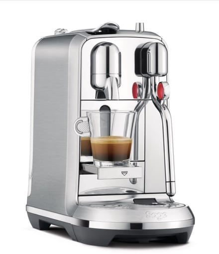 Nespresso Sage Creatista® Plus - Brushed Stainless Steel SNE800BSS Nespresso Koffiecupmachine