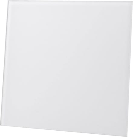 Ventilatierooster met Echt Glas Designfront Verwisselbaar Wit Zilver Goud 175x175 mm
