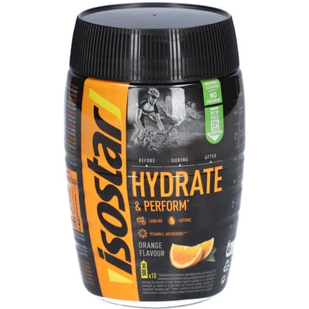 Isostar Hydrate & Perform - Isotone Sportdrank - Sinaasappel - 10 x 500 ml