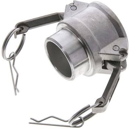 Camlock DN 40 (1 1/2'') Koppeling RVS met lasuiteinde (48.3 mm) Type B (AS) MIL-C-27487