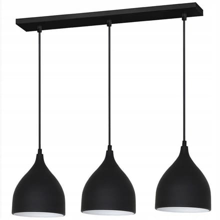 Hanglamp Loft Zwart 3x E27 Modern Design