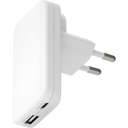 dbramante1928 Re-charge Pro Slim Oplader USB-C 30W en USB-A 30W - Wit
