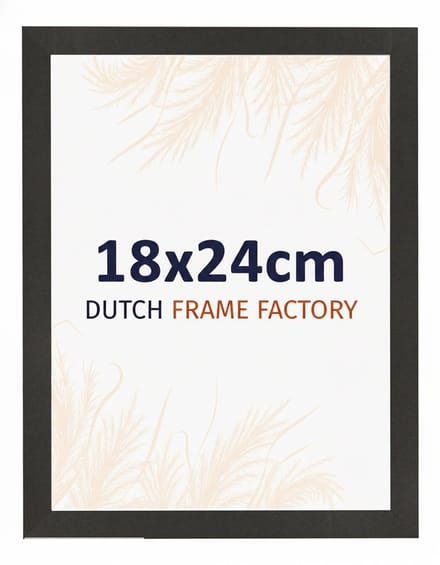 Fotolijst 18x24 cm - MDF - Zwart Mat - Benno