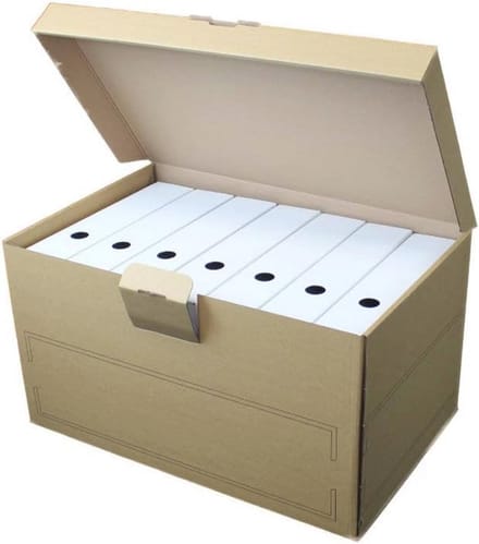 Pack of 5 Vouwdozen A4 met Klapdeksel voor Archivering