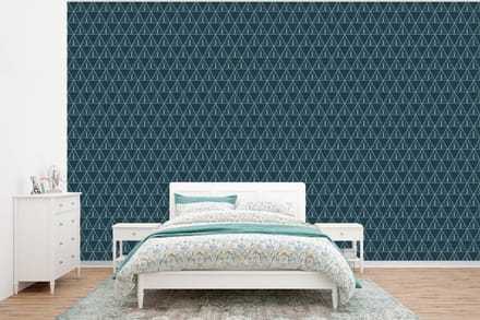 Behang - Fotobehang Design - Jongens - Driehoek - Kind - Breedte 320 cm x hoogte 240 cm