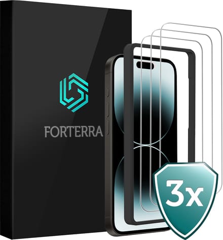 Screenprotector 3 Stuks - Geschikt voor Apple iPhone 14 Pro Max - Met Installatie Frame - Beschermglas - Gehard Glas - Tempered Glass - Screen Protector