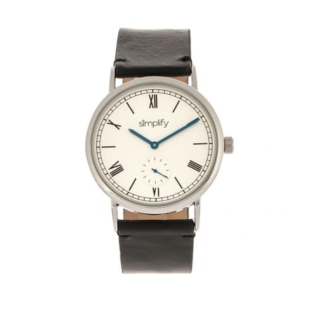 Vereenvoudig het 5100 horloge met leren band