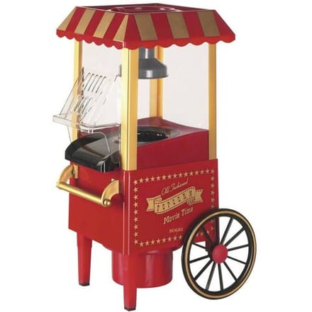 SOGO Popcorn Machine - Popcorn Maker - Popcorn Popper - Popcorn in 3 Minuten - 1200W - Rood/Wit