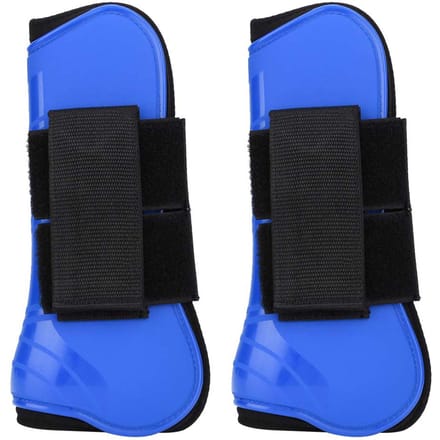 1 paar paardenspringbeenbeschermers ondersteunende wikkel ruiteruitrusting(Blauw) blue