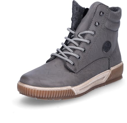 Rieker dames veterboot grijs