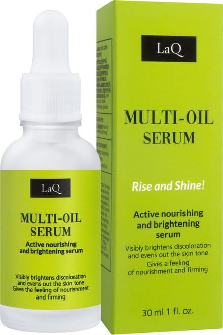 LaQ Multi-Oil Gezichtsserum – Vitamine C Serum en Gezichtsolie met Vitamine E, Geurloos voor Alle Huidtypes – 30 ml