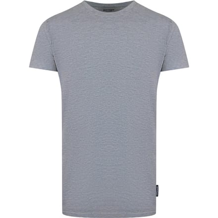 Korte Mouwen Rekbare T-shirt in Zilver