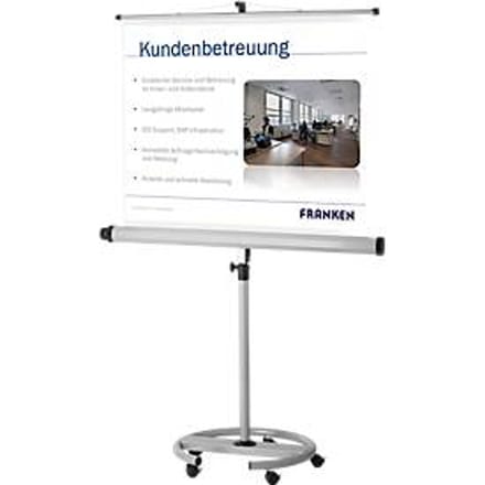 Mobiele statiefprojectiewand Franken Pro, 1500 x 1500 mm