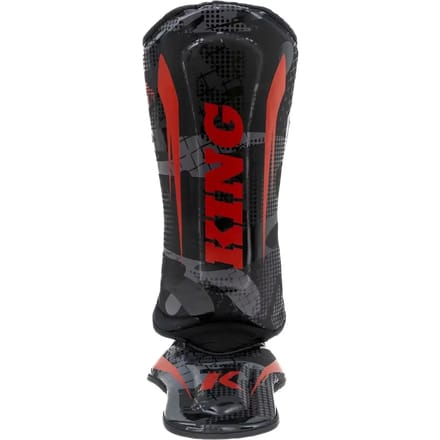 King Pro Boxing Shogun Series 3 Kickboks Scheenbeschermers Camo Rood