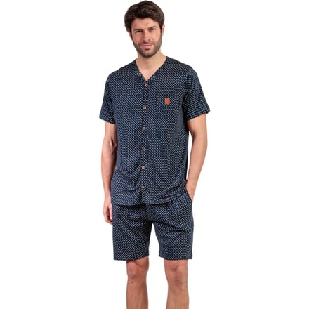 Pyjama-sets Admas Pyjamashort met slipe mouwen Leather