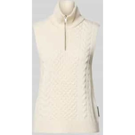 Relaxed fit spencer van pure wolmix, model 'OLAIAAS CABLE'