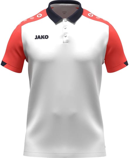 Jako Dynamic Polo Heren - Wit / Koraal / Marine | Maat: 4XL