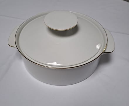 Rosenthal Thomas Medaillon goud dekschaal met deksel Glansgoldband 2 mm