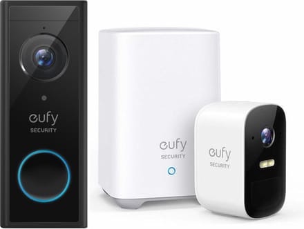 eufy Security S220 Video Deurbel + eufyCam 2C - Inclusief HomeBase 2 - Bundel