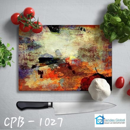 Glassnijplank - Abstract - Glazen Snijplanken - 35×25 cm - 4mm