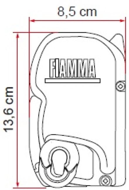 Fiamma F45s 260cm Deep Black / Royal Grey cassetteluifel