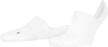 FALKE Cool Kick onzichtbar eenkleurig functioneel materiaal footies unisex wit - maat 35-36
