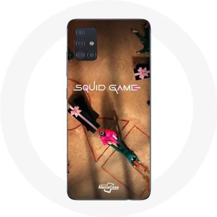 Case voor Samsung galaxy A71 Squid game Logo soldaat