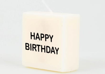 Letter Kaarsje - Happy birthday