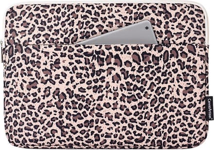 Canvas Artisan Laptopsleeve 12 inch - Laptophoes - Luipaard