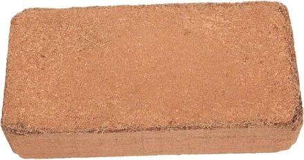 Potgrond Blok - Kokos Substraat - Planten Kweken - Gecomprimeerd Medium - 21x11.5cm - Koffie