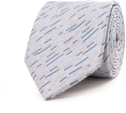 TRESANTI | GIONNICO | Silk tie with irregular stripes | Blauw