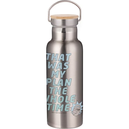 Rick & Morty That Was My Plan... Portable Insulated Water Bottle - Steel