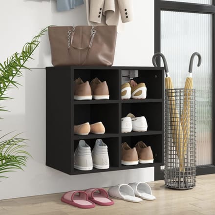 vidaXL - Schoenenkast - 52,5x30x50 - cm - zwart