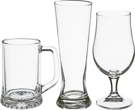 Secret de Gourmet Bierglazen set - pilsglazen/bierpullen/bierglazen op voet - 12x stuks