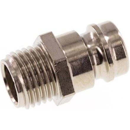 Messing DN 9 Tempereerkoppeling Insteeknippel G 1/4 inch Buitendraad [5 Stuks]