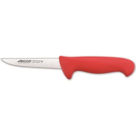 Couteau à désosser - ARCOS - Prof 294422 - Acier inoxydable Nitrum - Lame 13 cm - Ergonomique rouge